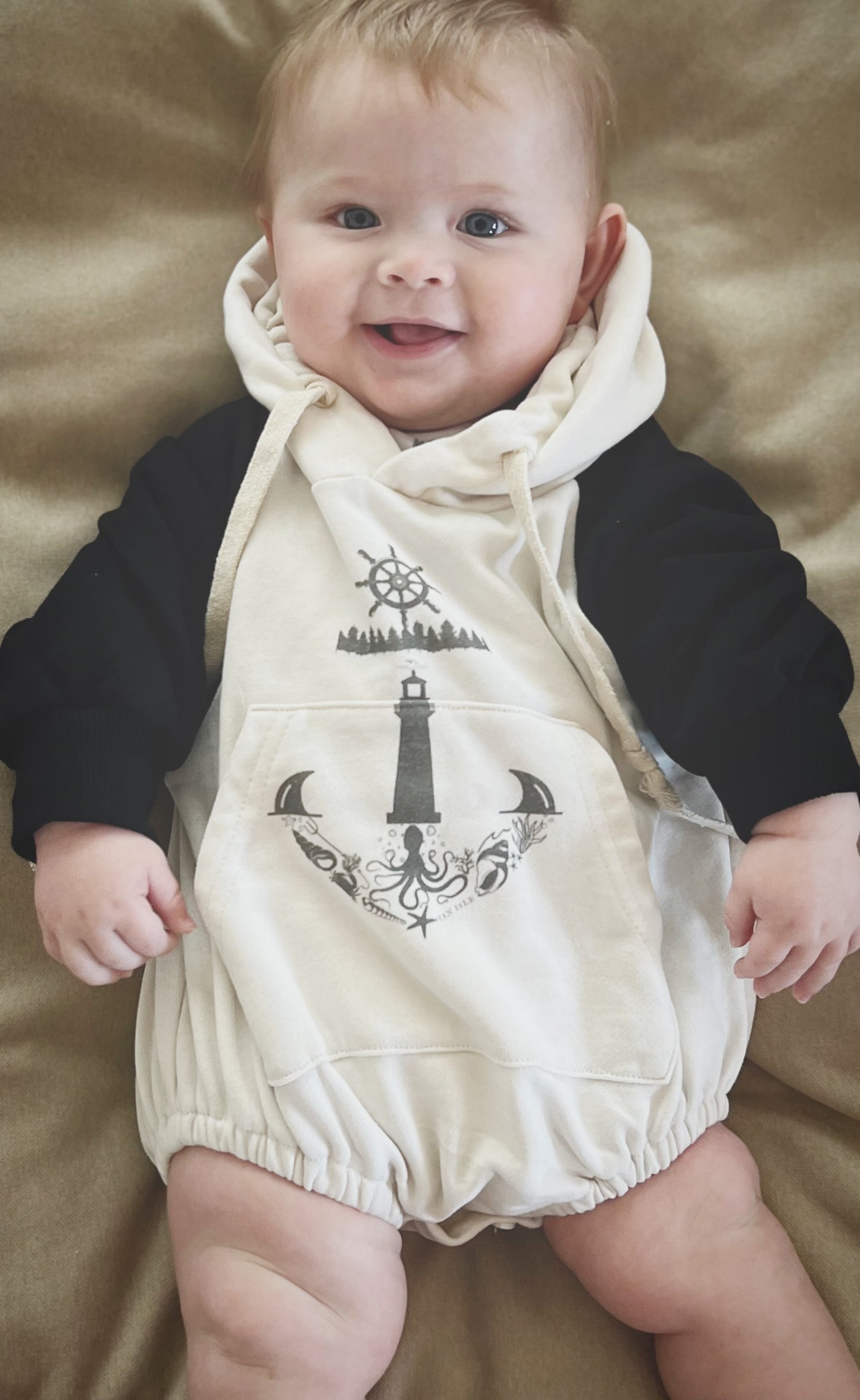 Anchors Aweigh Hoodie Romper - CLEARANCE!