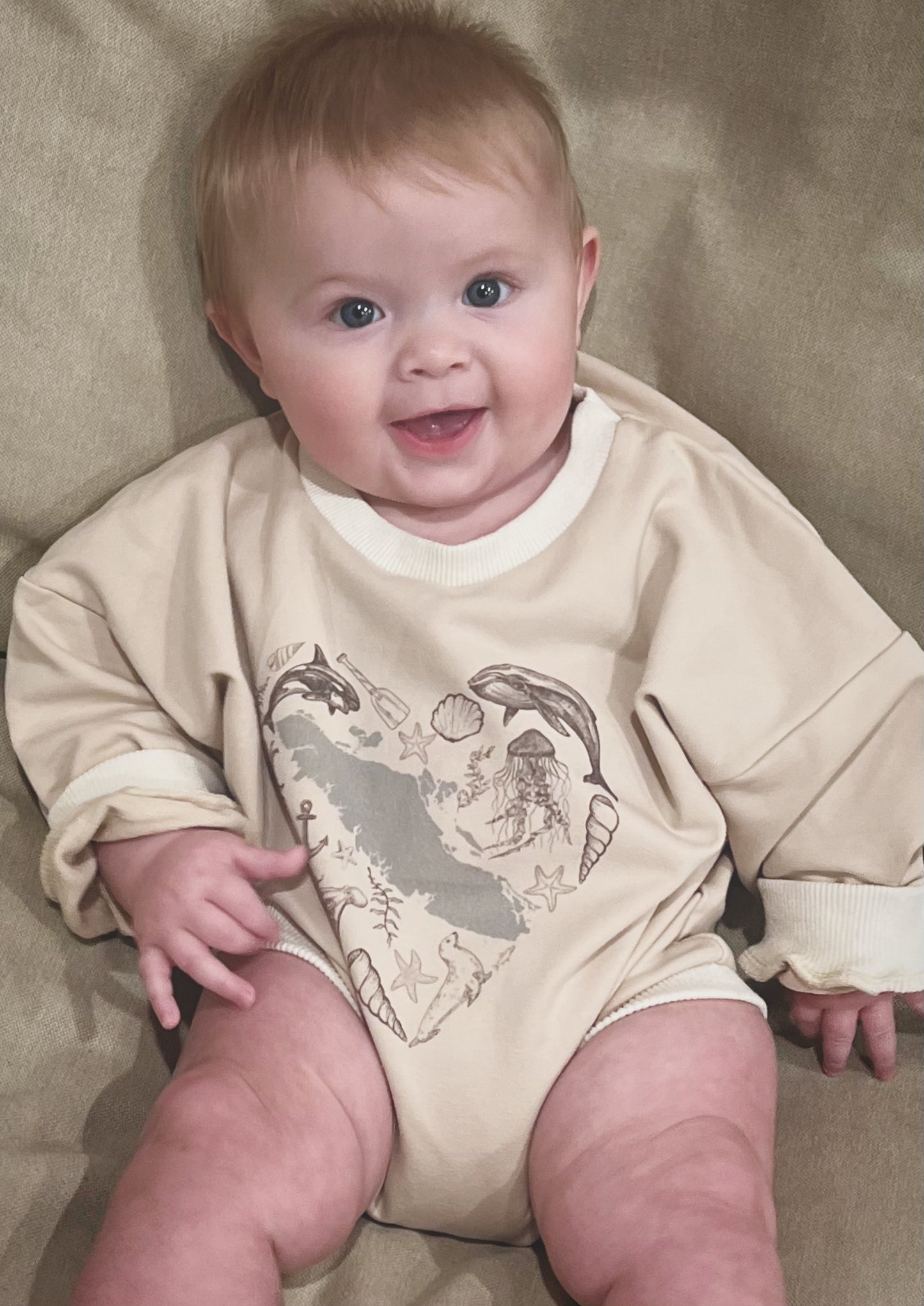 Islander At Heart Sweatshirt Romper - CLEARANCE!